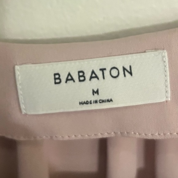 NWT | Aritzia Babaton Day Dress, 3/4 Sleeve Button Front Mini - Picture 2 of 2